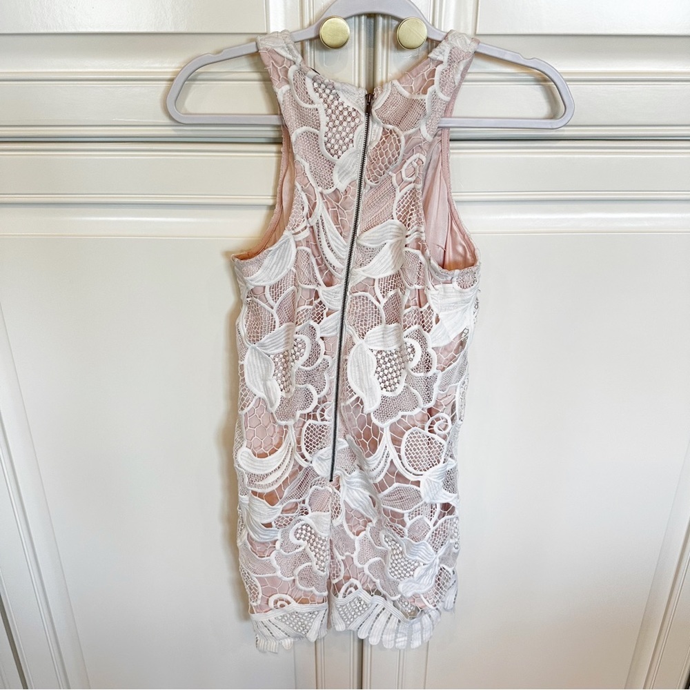 Revolve Lovers + Friends Caspian Crochet Lace Women’s Tank Mini Dress Cocktail S - Picture 9 of 12